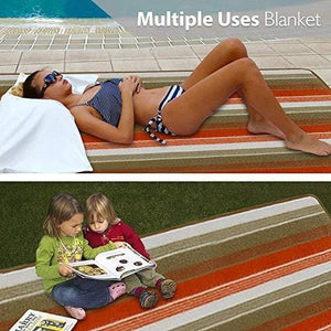 Picnic Outdoor Blanket Park Blanket Beach Mat for Camping on Grass Oversized Seats Adults Water Resistant Picnic Mat (52 X 57)